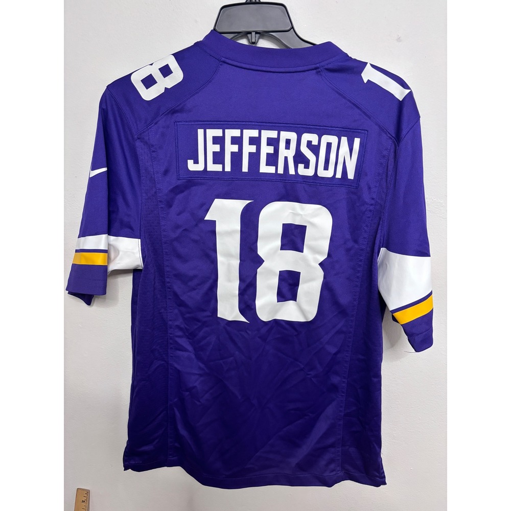 Nike NFL Minnesota Vikings Justin Jefferson 18 Purple Jersey Mens Medium